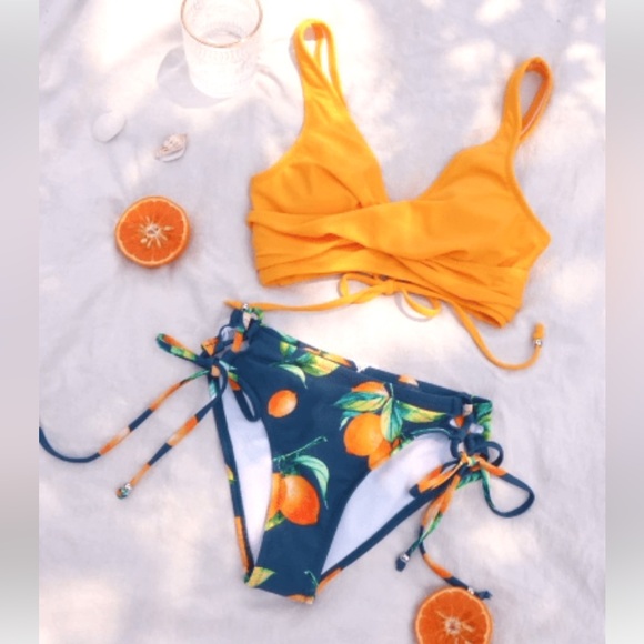 Cupshe Floral Print Bathing Suit - Picture 4 of 5